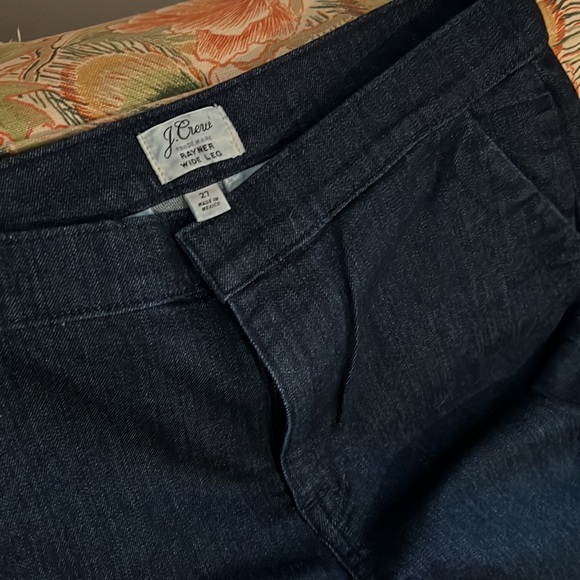 J.Crew Rayner Wide Leg Trouser Jeans in Dark Wash Sz 27 - Picture 4 of 4